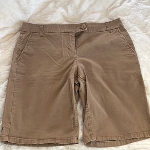 New York & Company long khaki shorts size 10 worn once